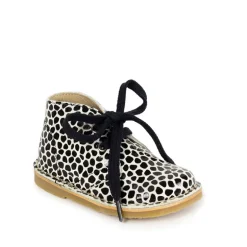 Petasil Boots | Koel | Black & White Spot