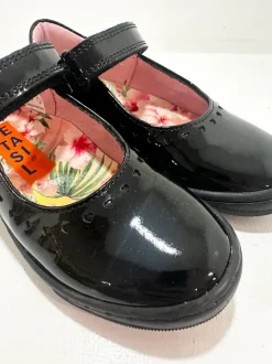 Petasil School Shoes | Gisele | Black Patent