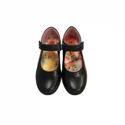 Petasil School Shoes | Gisele | Black Leather