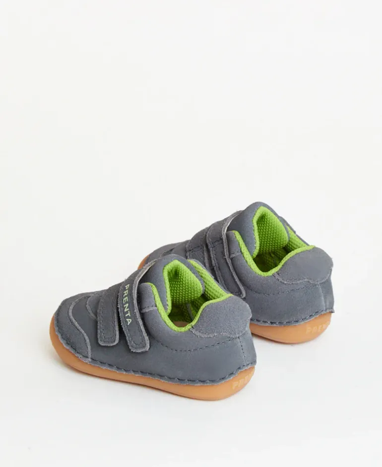 Prenta First Walker Shoes | Rocket | Charcoal Suede