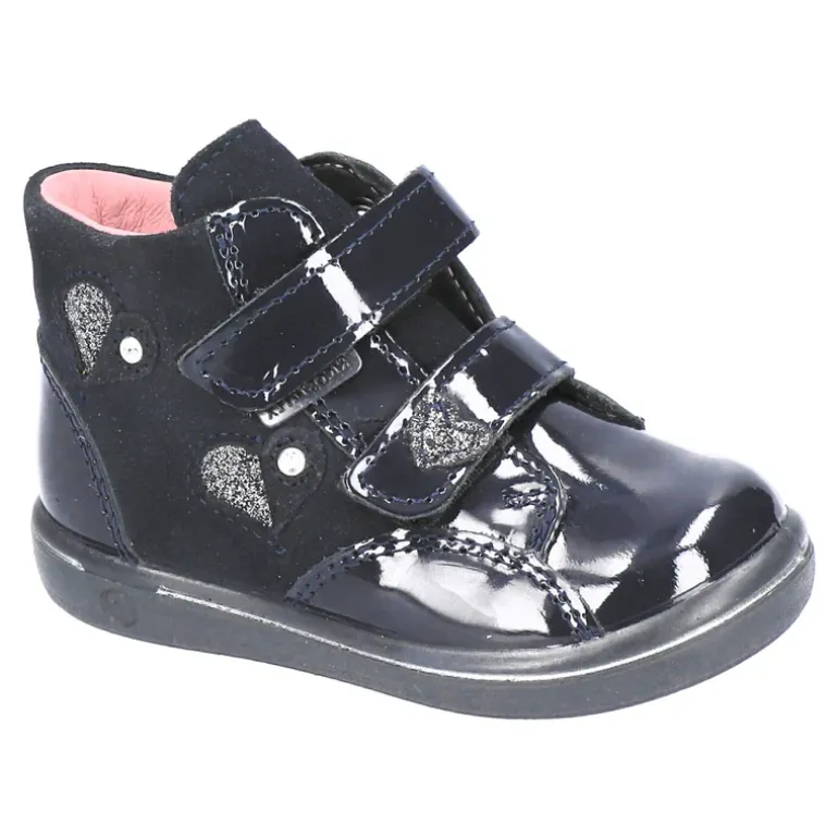 Ricosta Boots | Abby Waterproof Velcro Boots | Navy Patent