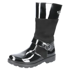 Ricosta Boots | Hannah Waterproof | Black Patent/Suede