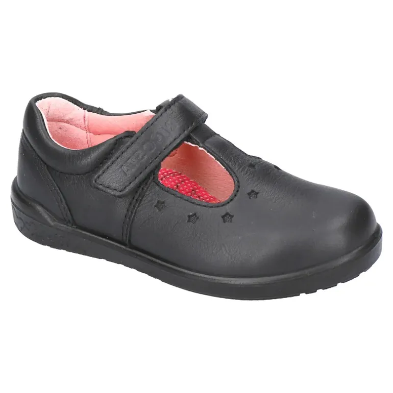 Ricosta School Shoes | Scarlett | Velcro T-Bar Shoe | Black