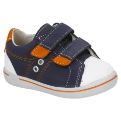Ricosta Shoes | Nippy Velcro | Navy, White & Orange