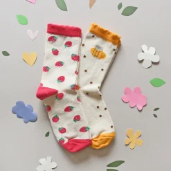 Rockahula Kids Socks | pack of 2 | Strawberry Bee