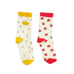 Rockahula Kids Socks | pack of 2 | Strawberry Bee