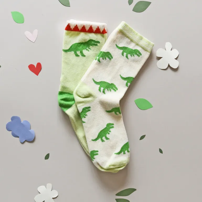 Rockahula Kids Socks | pack of 2 | T-Rex