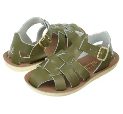 Salt-Water Sun-San | Kids Fisherman Sandals | Olive