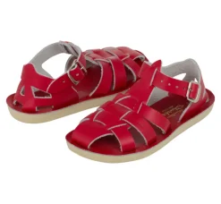 Salt-Water Sun-San | Kids Fisherman Sandals | Red