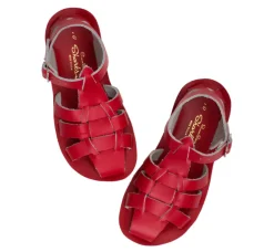 Salt-Water Sun-San | Kids Fisherman Sandals | Red