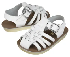 Salt-Water Sun-San | Kids Sailor Sandals | White