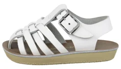 Salt-Water Sun-San | Kids Sailor Sandals | White