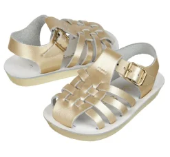 Salt-Water Sun-San | Kids Sailor Sandals | Gold