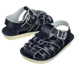 Salt-Water Sun-San | Kids Sailor Sandals | Navy
