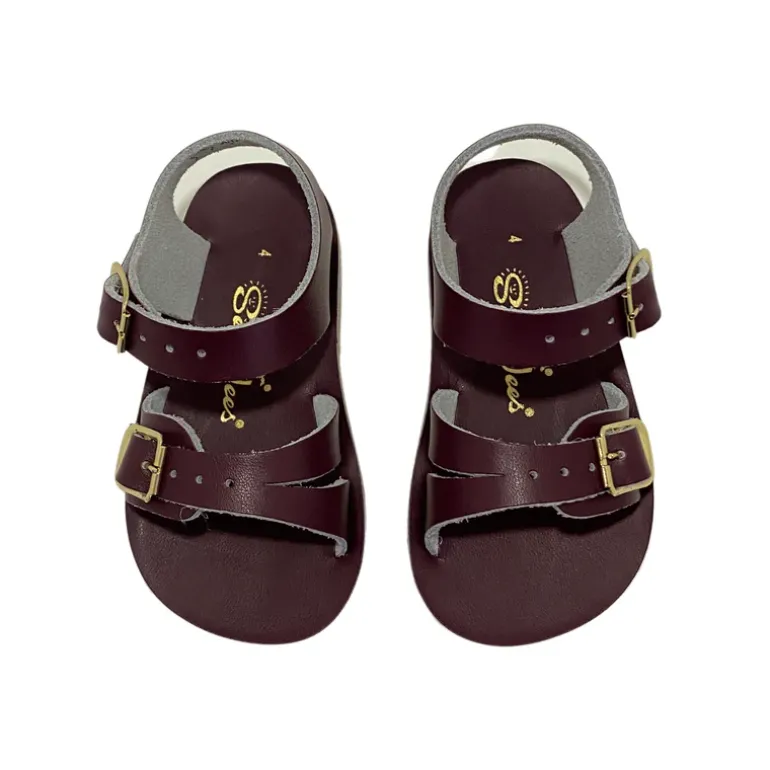 Salt-Water Sun-San | Kids Sea Wee Sandals | Claret Red