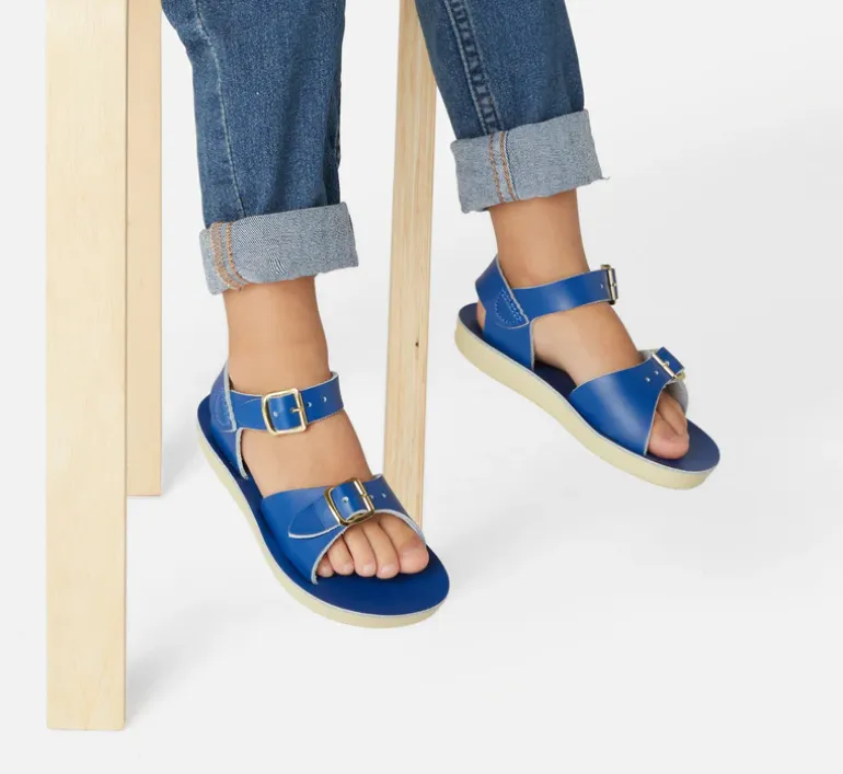 Salt-Water Sun-San | Kids Surfer Sandals | Cobalt Blue