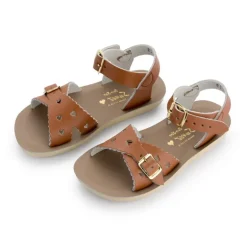 Salt-Water Sun-San | Kids Sweetheart Sandals | Tan
