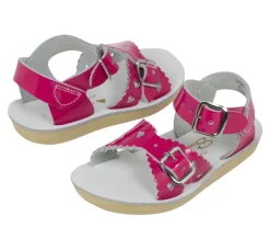 Salt-Water Sun-San | Kids Sweetheart Sandals | Fuchsia