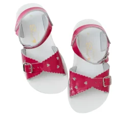 Salt-Water Sun-San | Kids Sweetheart Sandals | Fuchsia
