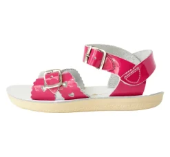 Salt-Water Sun-San | Kids Sweetheart Sandals | Fuchsia