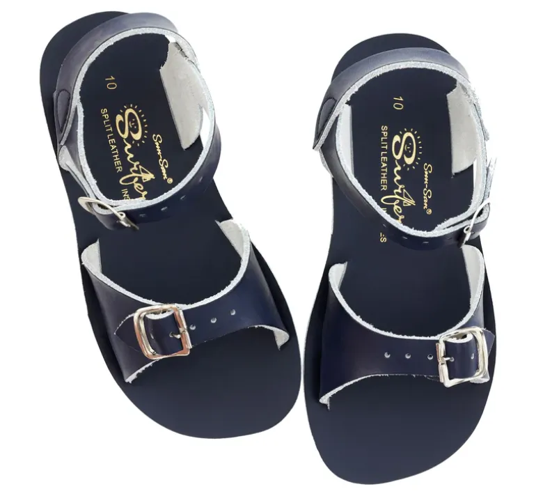 Salt-Water Sun-San | Surfer Sandals | Navy