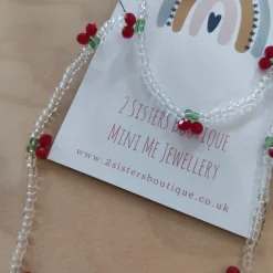 2 Sisters Boutique | Kids Jewellery | Cherry Necklace/ Bracelet Set