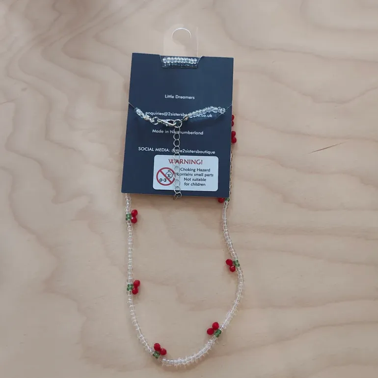 2 Sisters Boutique | Kids Jewellery | Cherry Necklace/ Bracelet Set