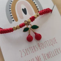 2 Sisters Boutique | Kids Jewellery | Cherry Bracelet