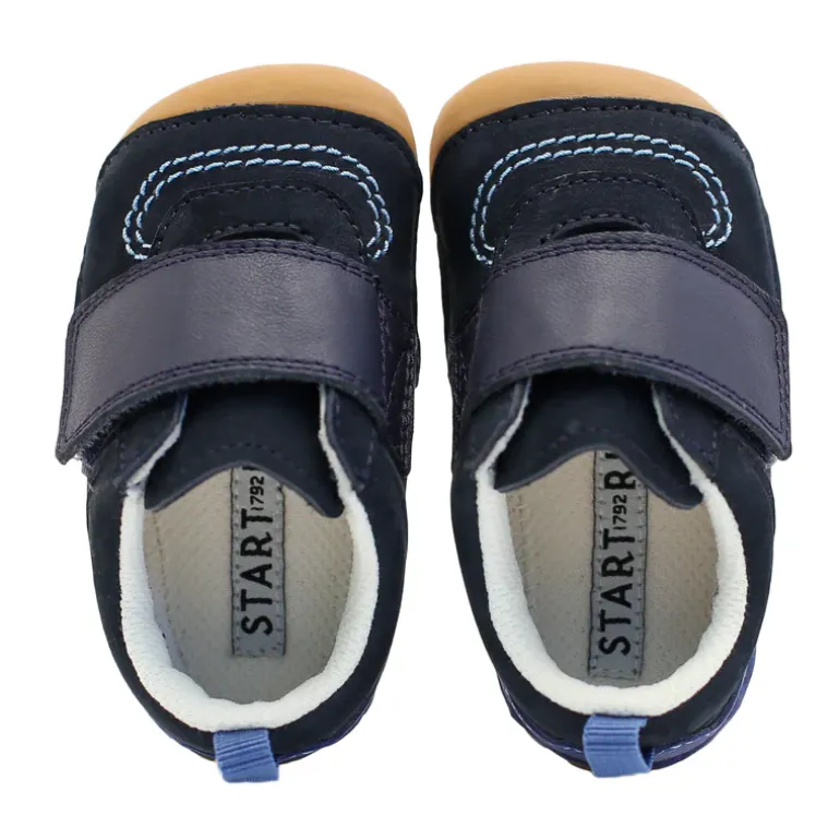 Start-Rite Cruiser Shoes | Shuffle | Nubuck Leather Navy