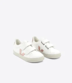 Veja Kids Trainers | Velcro Esplar Fured | White Nacre