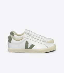 Veja Women’s Trainers | Esplar Logo Leather | Extra-White_Clay