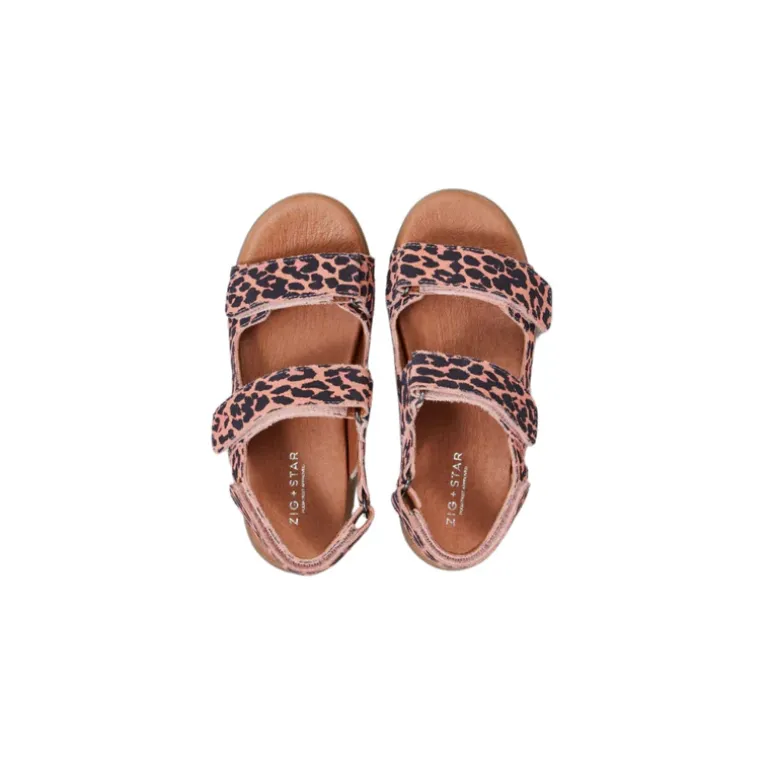 Zig and Star Sandals | Junior Solar | Pink Animal