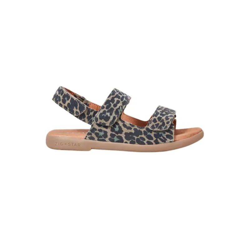 Zig and Star Sandals | Junior Solar | Khaki Camo Animal